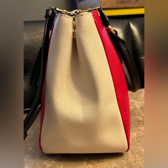 Coach Red, White and Black Satchel or Crossbody - Picture 4 of 14